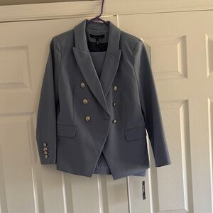 White House Black Market Women's Light Blue Blazer and Pants - Size 12 NWT